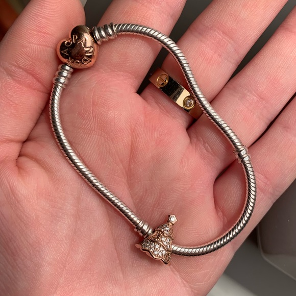 pandora charm bracelet with rose gold clasp pandora charm bracelet with rose gold clasp